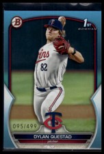 2023 Bowman Draft #BD-25 Dylan Questad Sky Blue #/499