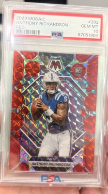 💥PSA 10💥2023 Mosaic RC Anthony Richardson Red Mosaic ROOKIE