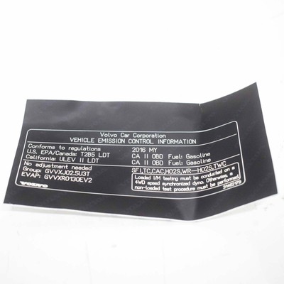 OEM Volvo Xc60 Mk2 Engine Compartment Decal 31462179 Genuine for 