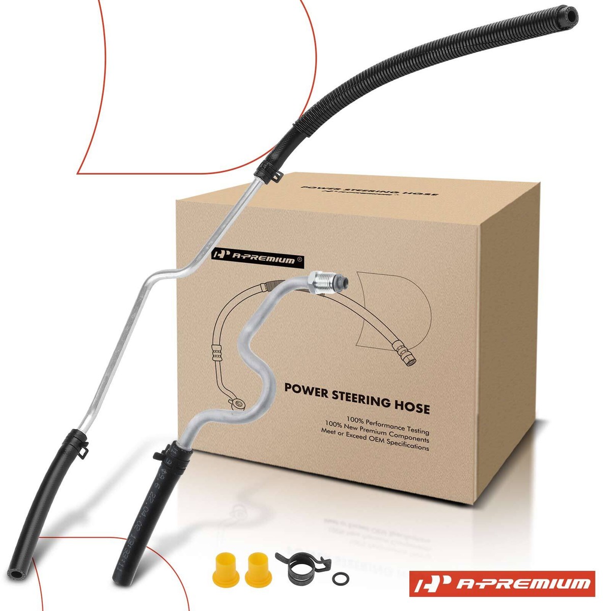 4x Power Steering Pressure Return Hose for Ford F150 Expedition 4x Power Steering Pressure Return Hose for Ford F150 Expedition