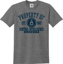 Property of CIA Central Intelligence Agency Est. 1947 Unisex T-Shirt S-5X 