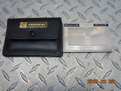 FEDERAL PRECISION REFERENCE STANDARD CERTIFIED ROUGHNESS 119.5 AA DIAMOND CHECK