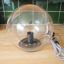 IKEA Fado Glass Table Lamp 25cm Rose Pink Round 240V Corded 75W Max 4A Handmade