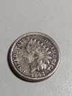 1863 Indian Head Cent Penny, Civil War Date Nice Coin Item M11AO