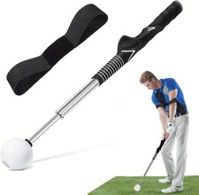 Golf Schwungtrainer, Trainingshilfe, Tragbar, Teleskopisch, Einstellbar 39-66cm