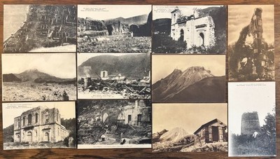 1930s MARTINIQUE MOUNT PELEE VOLCANO ERUPTION ST. PIERRE CEMETERY VULCANOLOGY