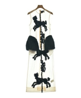 Simone Rocha Women s Beige & Black One Piece XS All-Season Dress