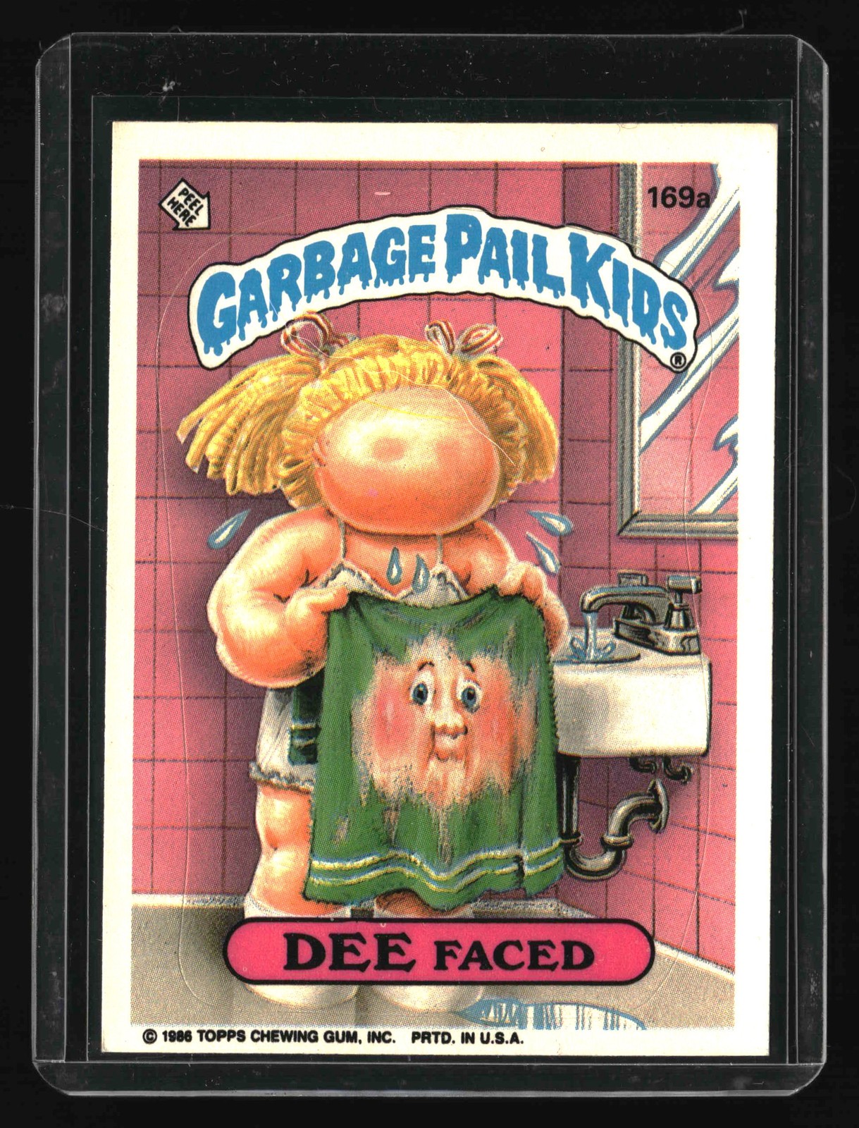 1986 Topps Garbage Pail Kids Series 5 - #169a Dee Faced