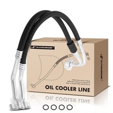 A-Premium Inlet  Outlet Engine Oil Cooler Line Hose Assembly Compatible with...
