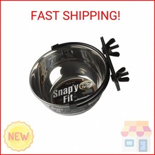 MidWest Homes for Pets Snap'y Fit Stainless Steel Food Bowl / Pet Bowl, 10 oz. f