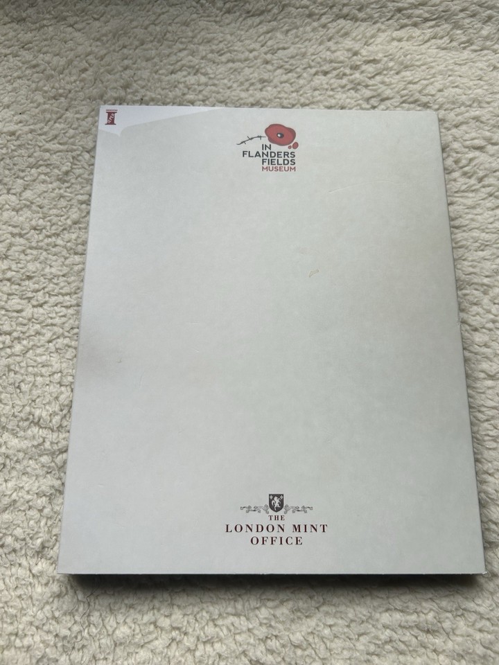 The London Mint Office In Flanders Fields Museum Ypres Folder w ...