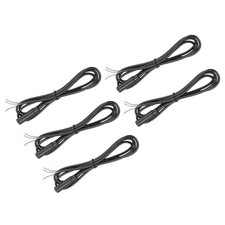 5pcs 3.5mm Female Jack to Bare Wire Open End Replacement TRS 4 Pole Cable, 1m