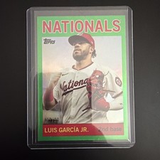 LUIS GARCIA JR 2025 Topps Archives GREEN Foil /99 #53 Washington Nationals