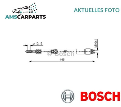 BREMSSCHLAUCH BREMSLEITUNG VORNE LINKS RECHT 1 987 476 455 BOSCH P NEU