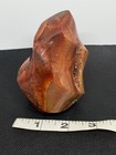 4” Natural Colorful Red Carnelian Agate Flame with druzy — photo 4