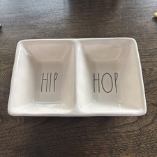 Rae Dunn Easter Hip Hop Divided Dish, Candy, Trinket, Snack, Farmhouse