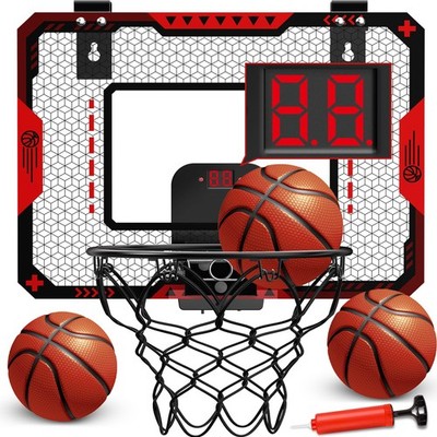 mini aro de baloncesto interior para puerta con 1 bolas juego para niños regalo