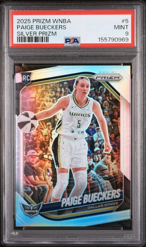 2025 PANINI PRIZM WNBA SILVER PRIZM #5 PAIGE BUECKERS ROOKIE RC PSA 9