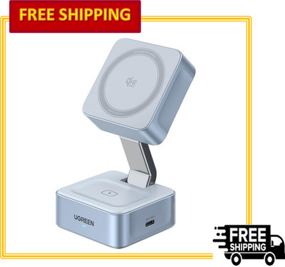 UGREEN Qi2 25W Magflow 2-in-1  Wireless Charger with USB-C Port for iPhone