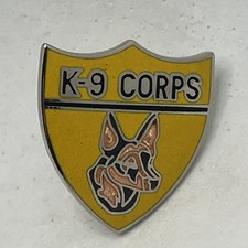 Prendedor sombrero esmaltado prevención del delito aplicación de la ley del departamento de policía del cuerpo K-9