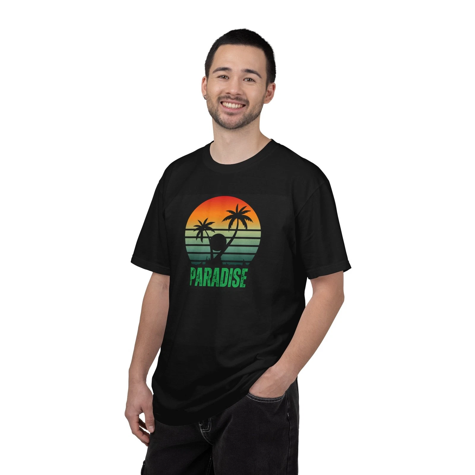 PARADISE T-shirt, Sunset Design, Island vibe, Summer Vibe