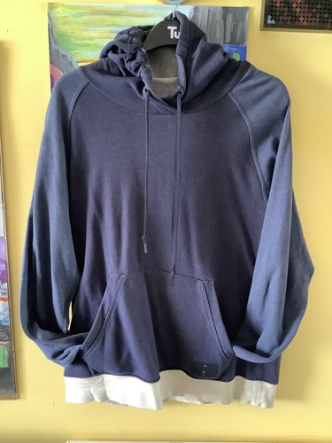 Adidas Stella McCartney - Olympia Hoodie Tunnelzug Sweatshirt Blau Unisex Large