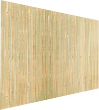 Bamboo Slat Fencing 6Ft H X 13Ft L, Handwoven Natural Bamboo Screen, Indoor o...
