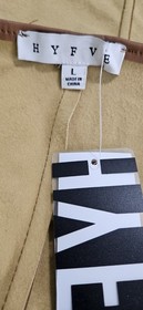 HYFVE Faux Leather Brown Strapless Corset  Bustier Top Size Large NWT  (27)