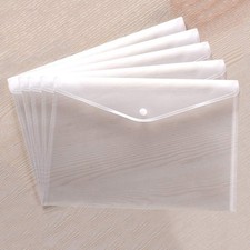 Clear Document Folders Transparent Filing Envelopes Waterproof Plastic Envelo...