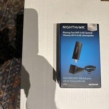 NETGEAR Nighthawk AXE3000 Tri-Band USB Adapter 3.0 Wi-Fi 6/6E New in Box 