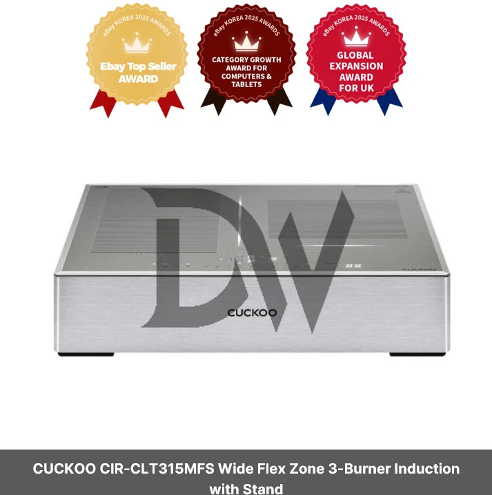 CUCKOO CIR-CLT315MFS Wide Flex Zone 3-Burner Induction with Stand / 220V/EU PLUG