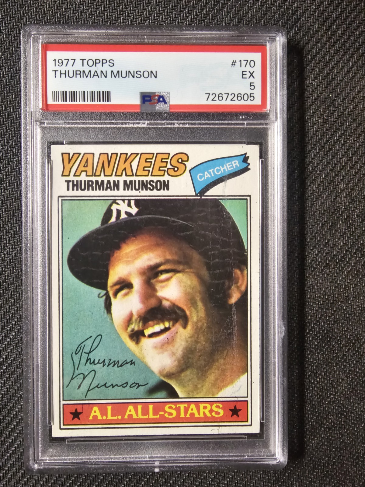 1977 Topps Thurman Munson #170 PSA 5