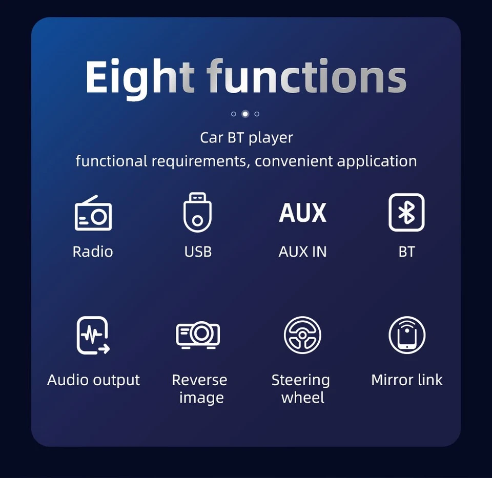 1DIN 7Inch Flip Out Touch Screen Car Stereo Radio MP5 Player FM BT AUX Head Unit - Image 3 of 4