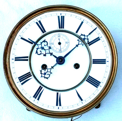 2 weight Vienna regulator clock movement @ 1880 Original Early Gustav Becker