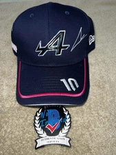 Pierre Gasly Signed Alpine Racing Hat #10 F1 Superstar Beckett #2