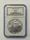 2005 American Silver Eagle MS69 NGC - 1 oz .999 Fine Silver