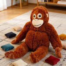 DJUNGELSKOG Orangutan Soft Toy 66cm Plush Stuffed Animal Hanging Monkey Doll