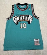 Mike Bibby 1998-1999 Vancouver Grizzlies Mitchell Ness #10 Jersey XL Turquoise