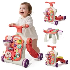 5-in-1 Baby Walker  Activity Center for Girls | Learning, Push Toys, Gift