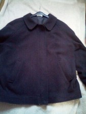 Ladies Edinburgh Ewm Navy Blue Pure New Wool Jacket Size 16. Lined. Worn Once.