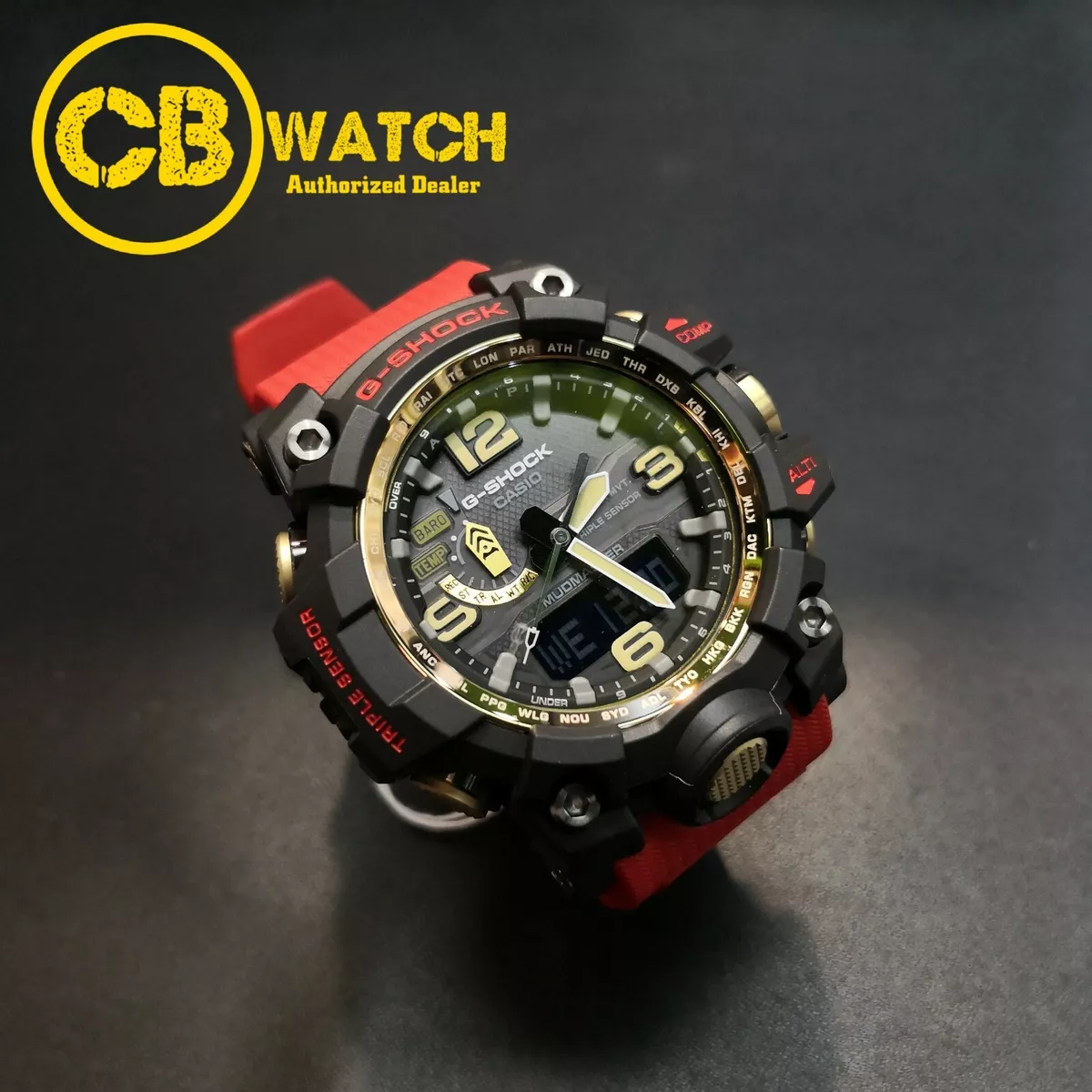 Casio GWG-1000GB-4A G-Shock Mudmaster Solar Triple Sensor ...