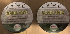 2- 1" Bird Deterrent Reflective Scare Tape Ribbon 500 Ft Long Repels birds