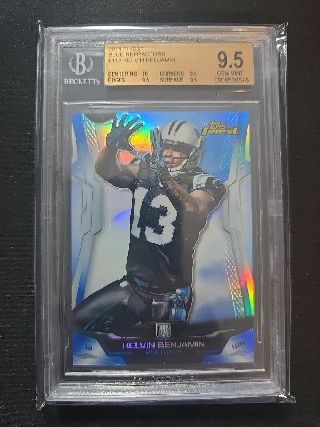 Kelvin Benjamin Finest #118 Blue Refractor