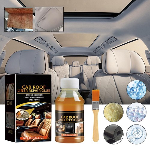 Car Roof Liner Repair Glue 100ml Heavy Headliner Adhesive Fast Dry Glue Liquid - Picture 2 of 11