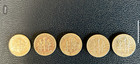 5 AU, SILVER  ROOSEVELT DIMES , 1957, 1959 CAMEO, 1960 ,1964, 1964D — photo 4