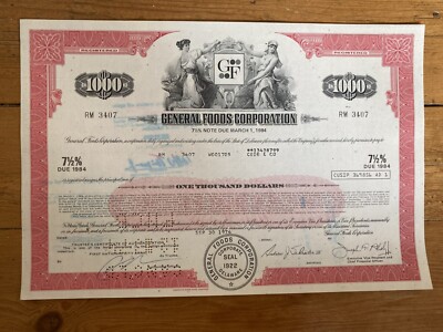 DEKO = GENERAL FOODS CORPORATION 1984 (USA) (N)