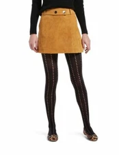 HUE TIGHTS EYELET STRIPE TIGHTS WITH CONTROL TOP S/M, M/L
