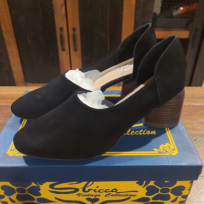 Sbicca Volin Chucky Heel Slip On D'Orsay Heels Sz 9