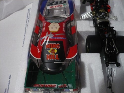 2003 Action John Force Funny Car Clear King of the Hill Silver Ink Auto - Picture 4 of 12