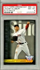 2012 Topps Opening Day Jacoby Ellsbury Elite Skills PSA 8